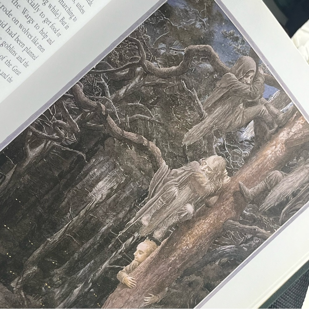 1977 The Hobbit J R R Tolkien Illustrated by Alan Lee Hardcover Book - Picture 10 of 11